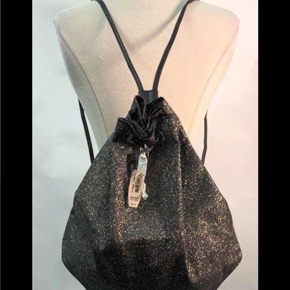 Victoria's Secret Glittering Black Backpack NWT - Picture 3 of 6